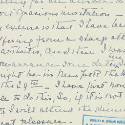 Letter: 1948 February 20