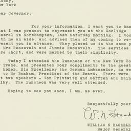 Letter: 1933 January 11