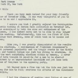 Letter: 1956 November 19
