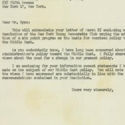 Letter: 1956 April 5