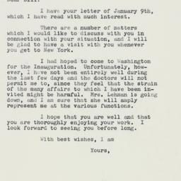 Letter: 1961 January 17