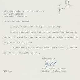 Letter: 1961 June 30