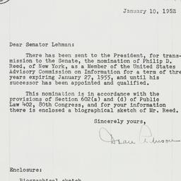 Letter: 1952 January 10