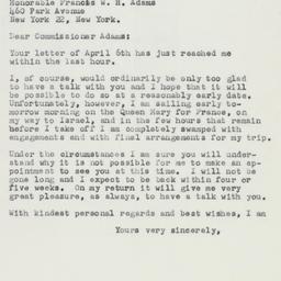 Letter: 1959 April 7