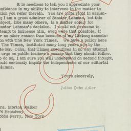 Letter: 1952 March 6