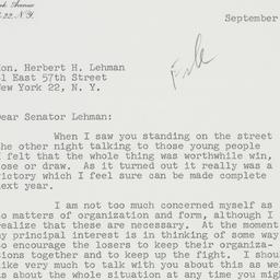 Letter: 1959 September 16