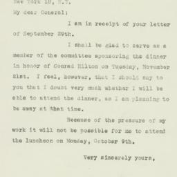 Letter: 1950 October 4