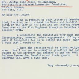 Letter: 1941 December 26