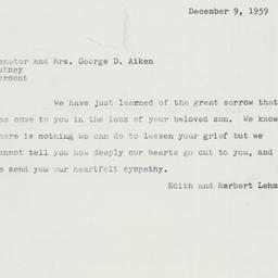 Letter: 1959 December 9