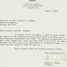 Letter: 1939 July 5