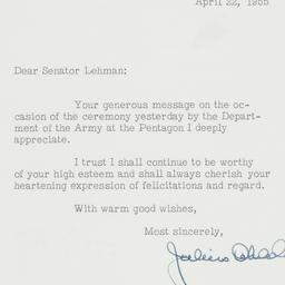 Letter: 1955 April 22