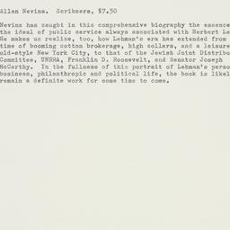 Ephemera: n.d.