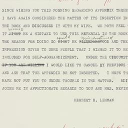 Telegram: 1962 December 17