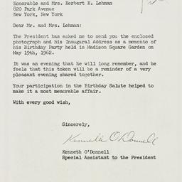 Letter: 1962 August 6