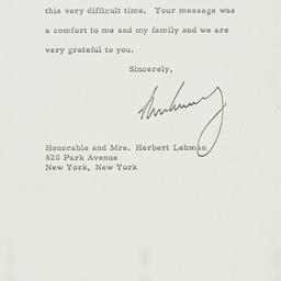 Telegram: 1963 August 26