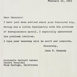 Letter: 1963 February 16