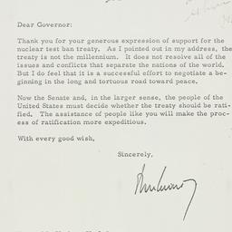 Telegram: 1963 August 6