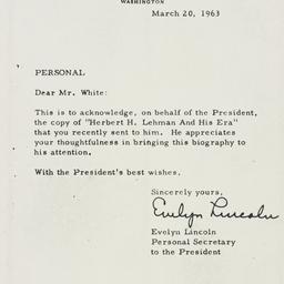 Letter: 1963 March 20