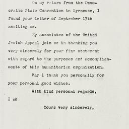 Telegram: 1962 September 24