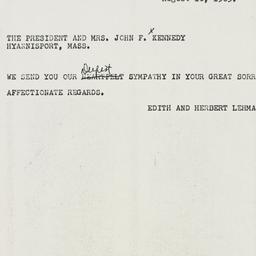 Letter: 1963 August 10