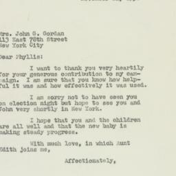 Letter: 1950 November 21