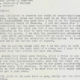 Letter: 1963 July 9