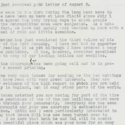 Telegram: 1963 August 6