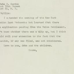 Letter: 1947 November 15