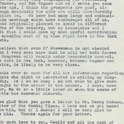 Letter: 1956 October 11