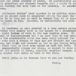 Invitation: 1962 February 13