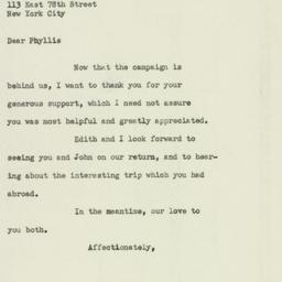 Letter: 1949 November 29