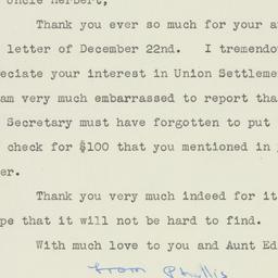 Letter: 1951 January 2