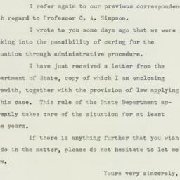 Letter: 1956 February 2