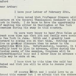 Letter: 1956 February 24