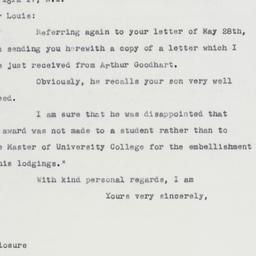 Letter: 1963 June 10