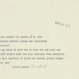 Letter: 1958 March 28