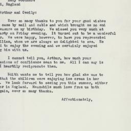 Letter: 1958 April 7