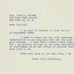 Letter: 1949 September 28