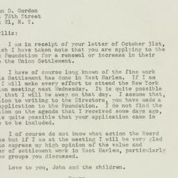 Letter: 1947 November 6