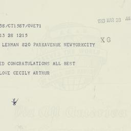 Letter: 1963 March 28