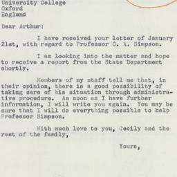 Letter: 1956 January 28
