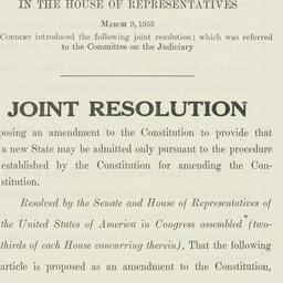 Pamphlet: 1953 March 9