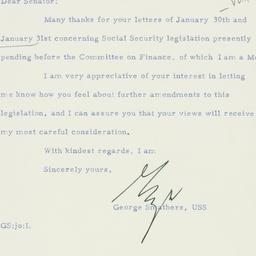 Letter: 1956 February 3
