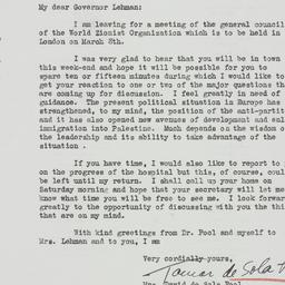 Letter: 1938 February 25