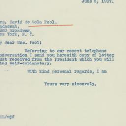Letter: 1937 June 8