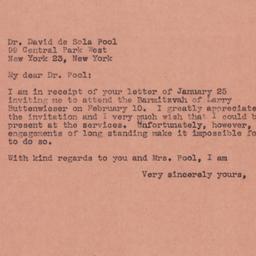 Letter: 1945 January 29