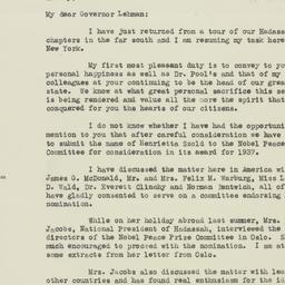 Letter: 1936 November 30