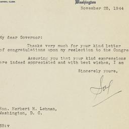 Letter: 1944 November 25