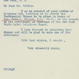 Letter: 1942 November 5