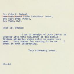 Letter: 1940 October 17